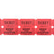 RHODE ISLAND NOVELTY Party Supplies Double Ticket Roll, Red, 2000 Count 097138887870