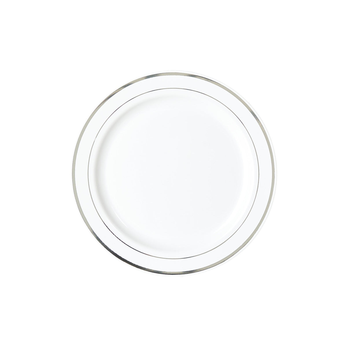 Ritch Import Disposable-Plasticware White Plates, 7 Inches, 10 Count 655731156739
