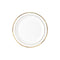 Ritch Import Disposable-Plasticware White Plates with Gold Hot Stamp, 7 Inches, 10 Count 655731156146