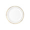 Ritch Import Disposable-Plasticware White Plates with Gold Hot Stamp, 7 Inches, 10 Count 655731156146