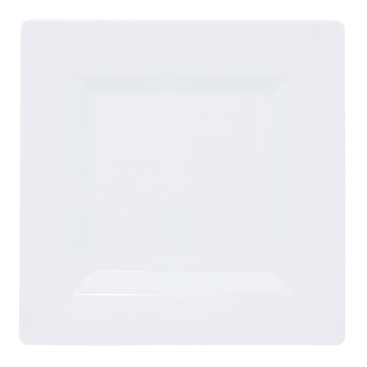 Ritch Import Disposable-Plasticware White Square Plates, 9 Inches, 8 Count 655731156290
