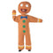 RUBIES II (Ruby Slipper Sales) Christmas Gingerbread Man Costume for Adults, Jumpsuit and Headpiece 195884042458