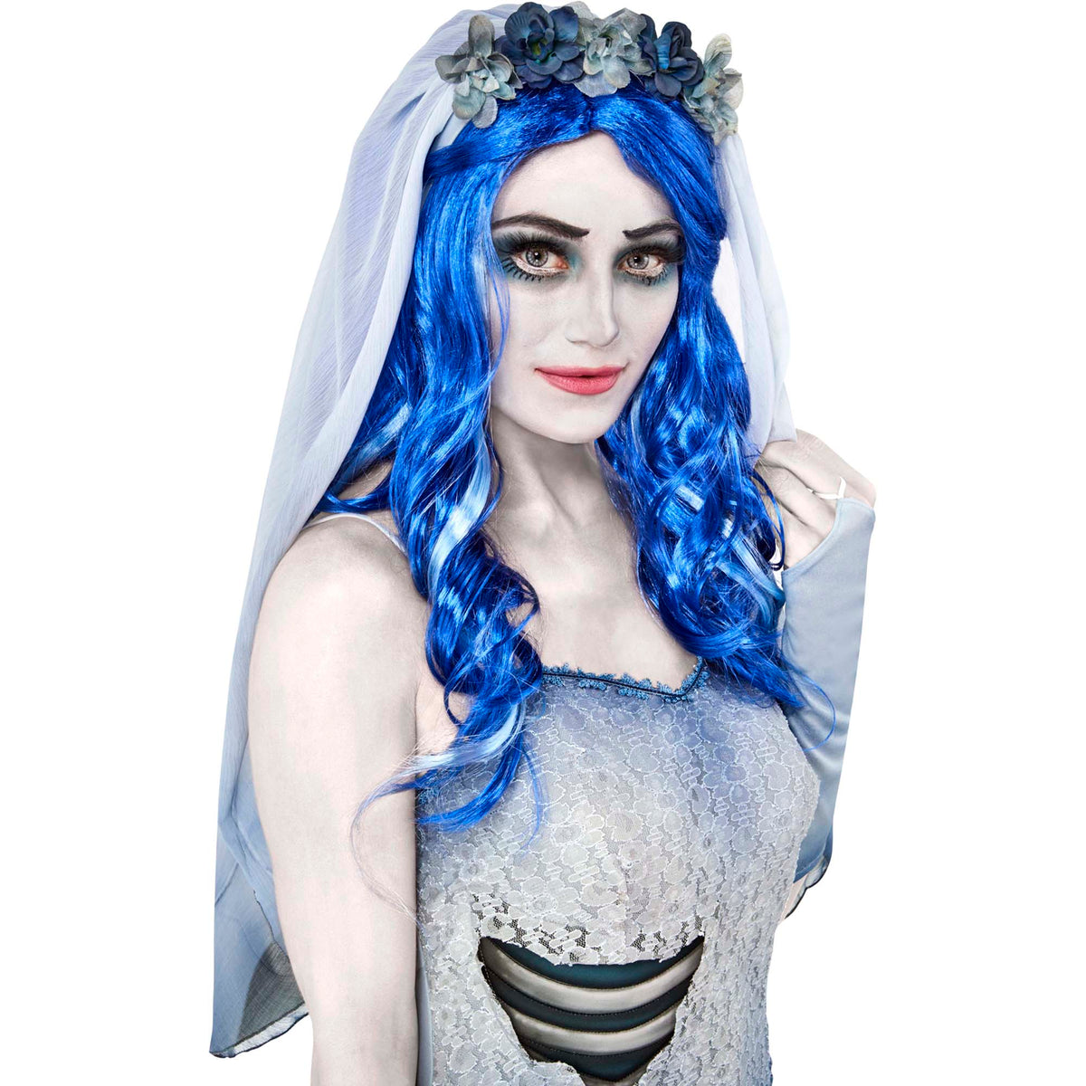 RUBIES II (Ruby Slipper Sales) Costume Accessories Emily the Corpse Bride Blue Wig for Adults