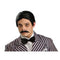 RUBIES II (Ruby Slipper Sales) Costume Accessories Gomez Addams Black Wig and Mustache for Adults, Family Addams 082686517379
