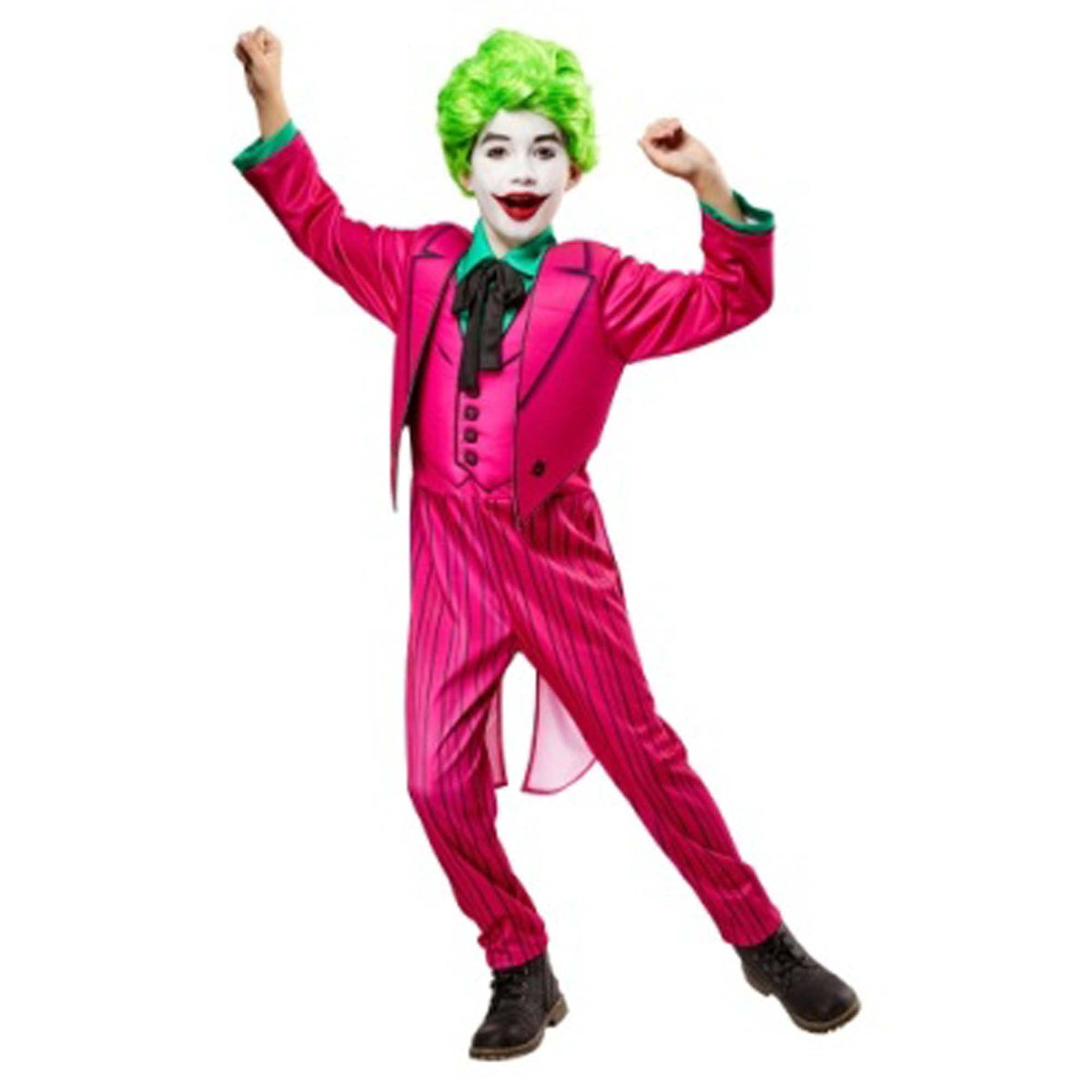 RUBIES II (Ruby Slipper Sales) Costumes Batman The Joker Deluxe Costume for Kids, Pink Jumpsuit