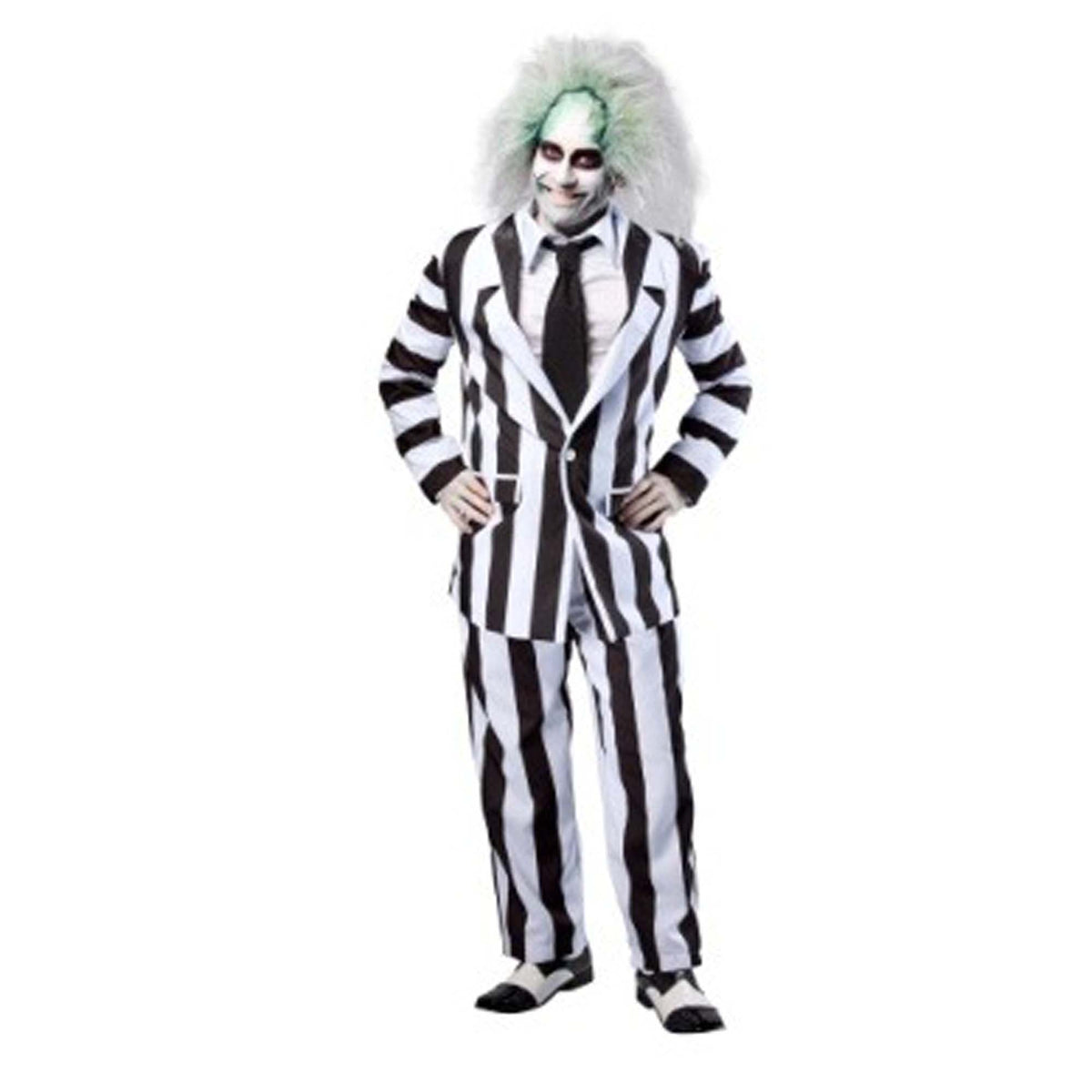 RUBIES II (Ruby Slipper Sales) Costumes Beetlejuice Grand Heritage Costume for Adults, Striped Jacket and Pants
