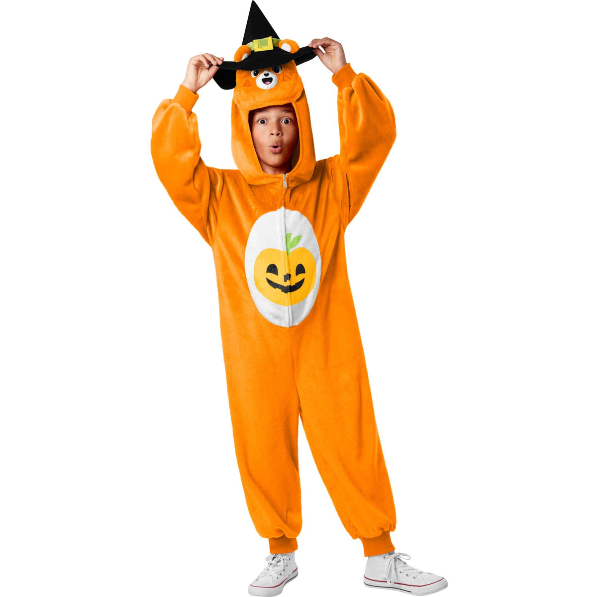 RUBIES II (Ruby Slipper Sales) Costumes Care Bears Trick of Sweet Costume for Kids, Orange Jumpsuit with Hood