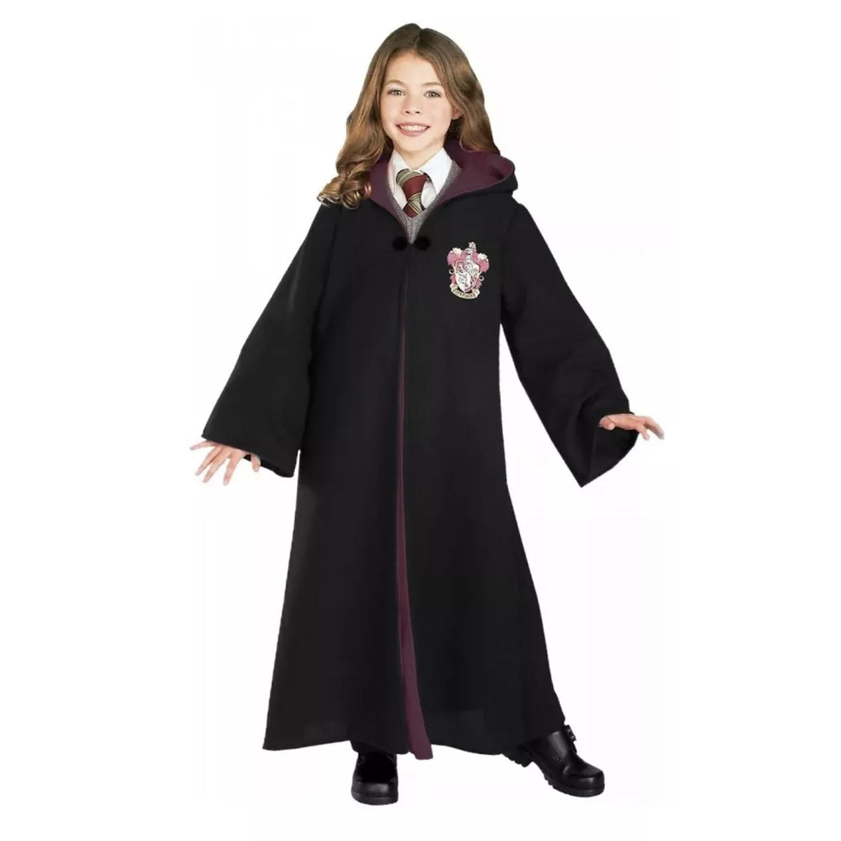 RUBIES II (Ruby Slipper Sales) Costumes Gryffindor Deluxe Robe Costume for Kids, Harry Potter, Robe with Hood