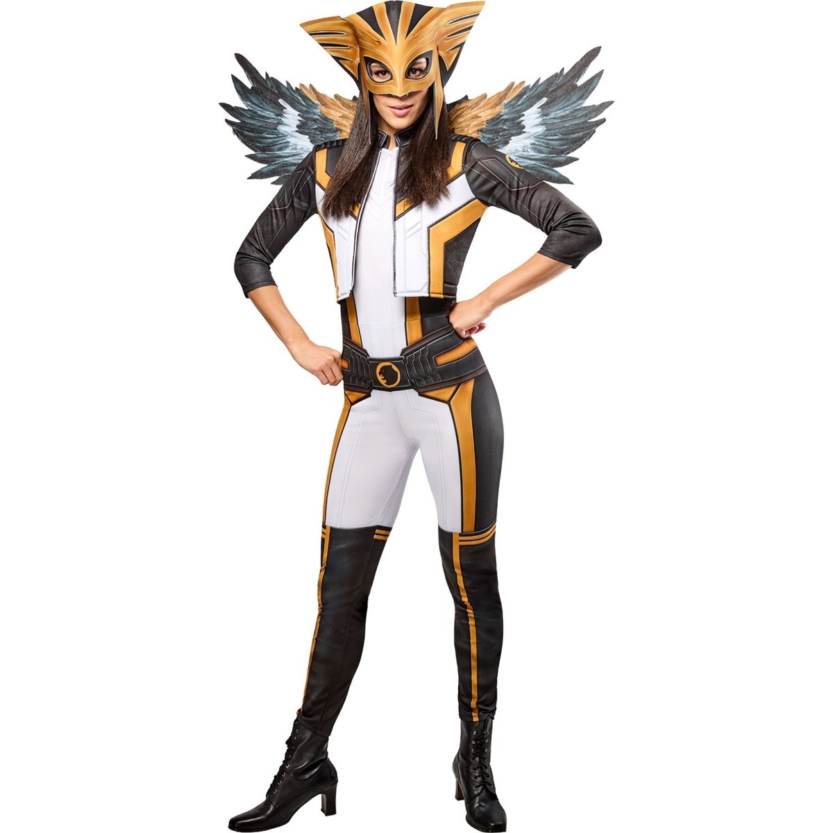 RUBIES II (Ruby Slipper Sales) Costumes Hawk Girl Costume for Adults, Jumpsuit and Wings, DC Comics