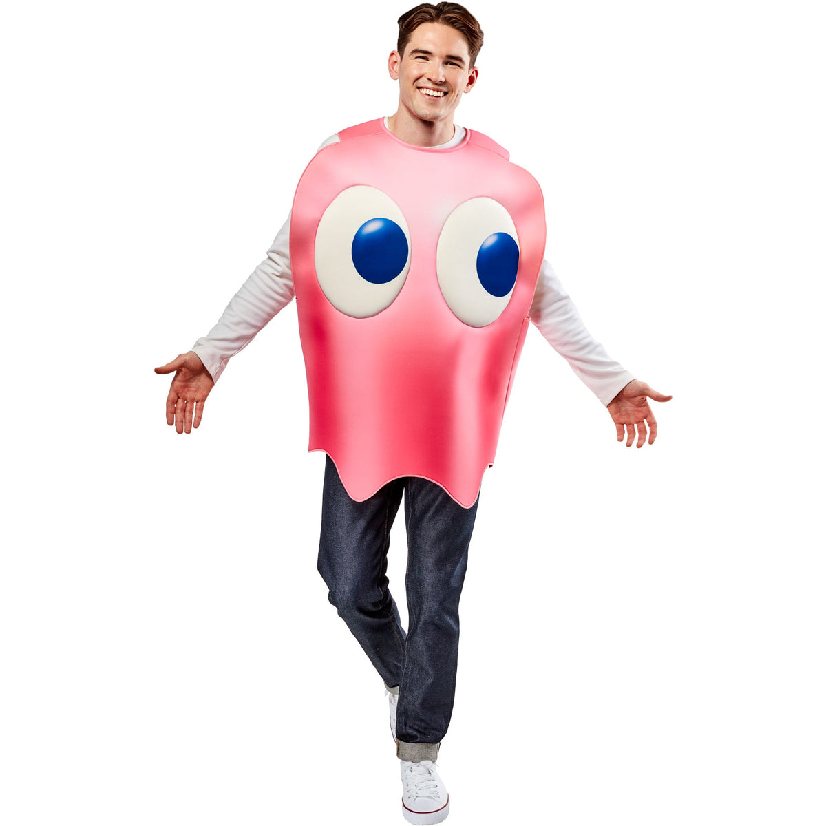 RUBIES II (Ruby Slipper Sales) Costumes Pac-Man Pinky Ghost Costume for Adults