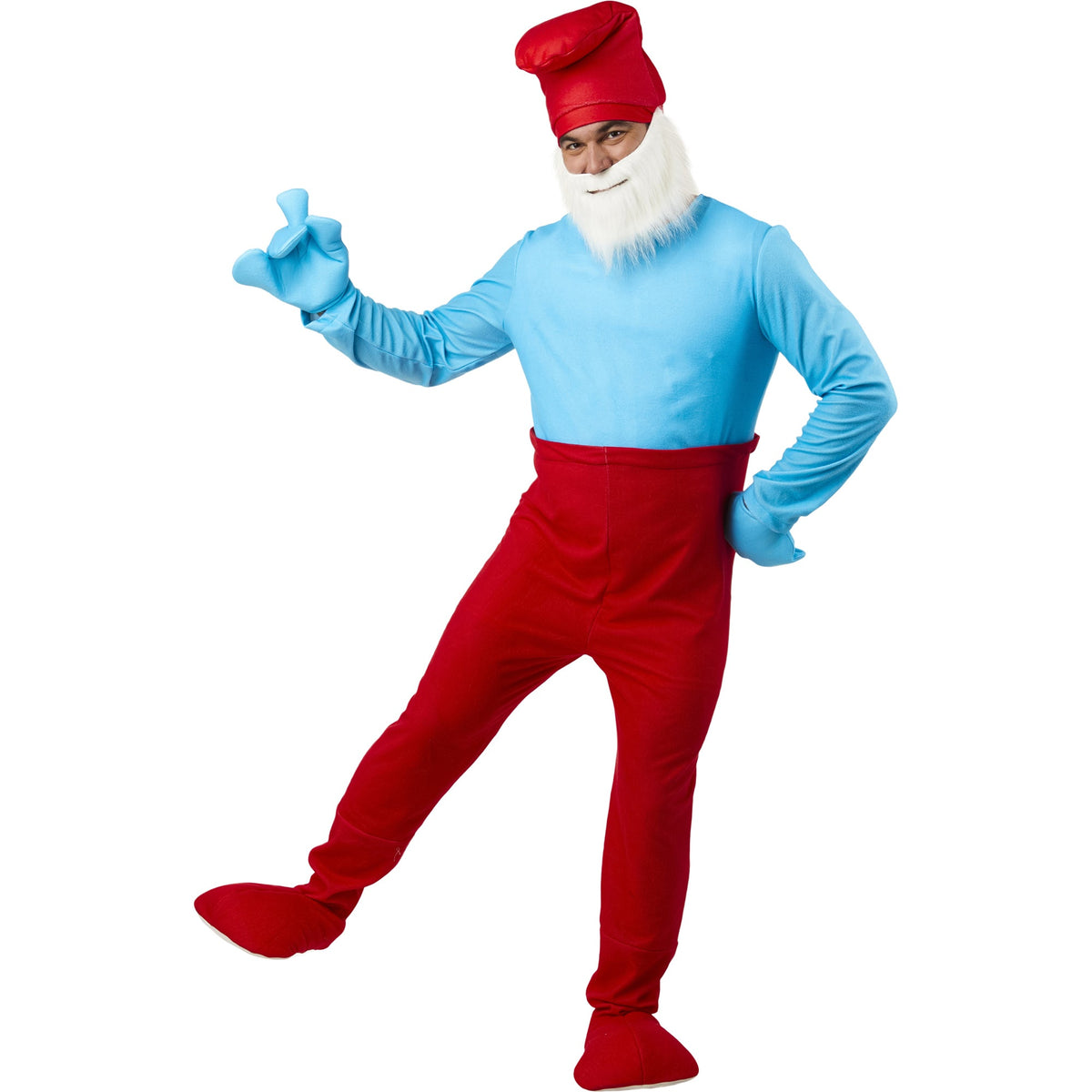 RUBIES II (Ruby Slipper Sales) Costumes Papa Smurf Costume for Adults, Jumpsuit