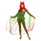 RUBIES II (Ruby Slipper Sales) Costumes Retro Poison Ivy Costume for Adults, Jumpsuit and Veil, DC Comics