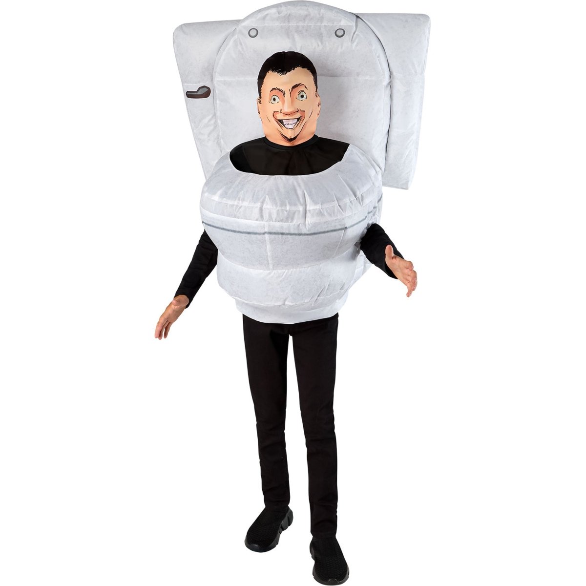RUBIES II (Ruby Slipper Sales) Costumes Skibidi Toilet Inflatable Costume with Mask for Kids 634482507001