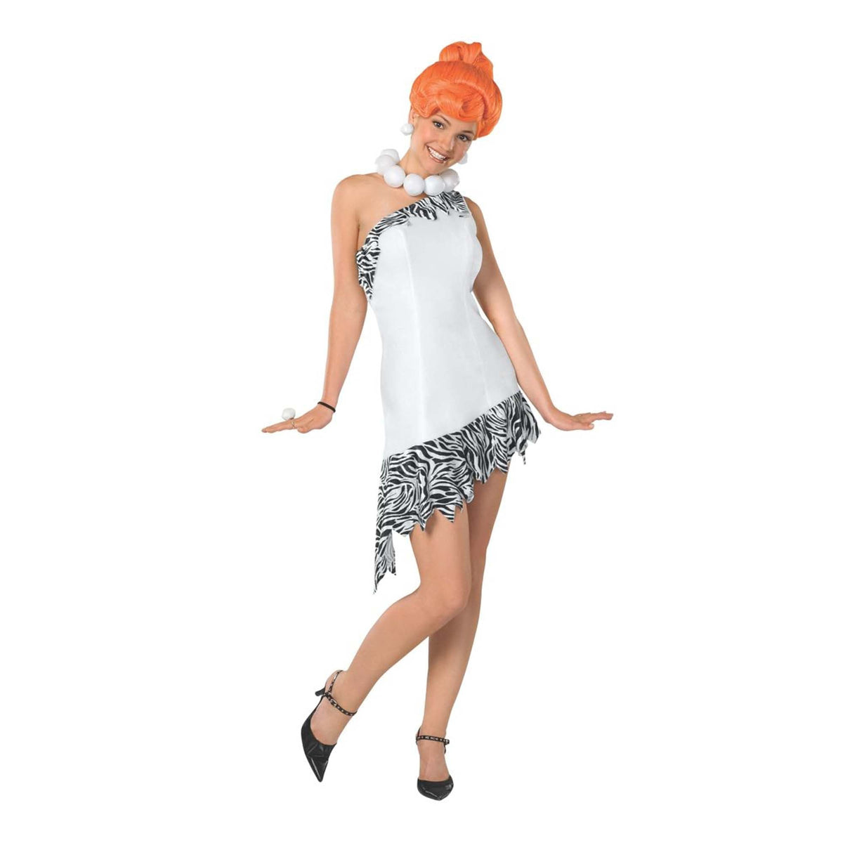 RUBIES II (Ruby Slipper Sales) Costumes The Flintstones Wilma Costume for Adults, White Dress