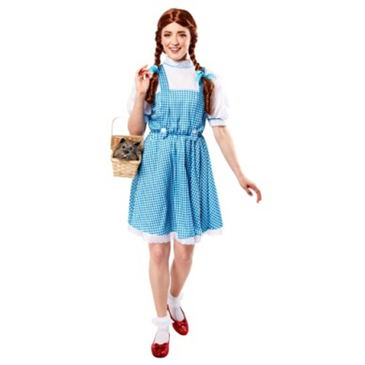 RUBIES II (Ruby Slipper Sales) Costumes The Wizard of Oz Dorothy Costume for Adults, Blue and White Dress