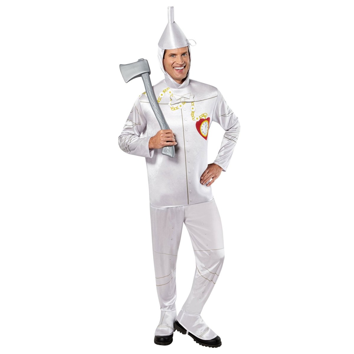 The Wizard of Oz Tin Man Costume for Adults, Jumpsuit | Party Expert
