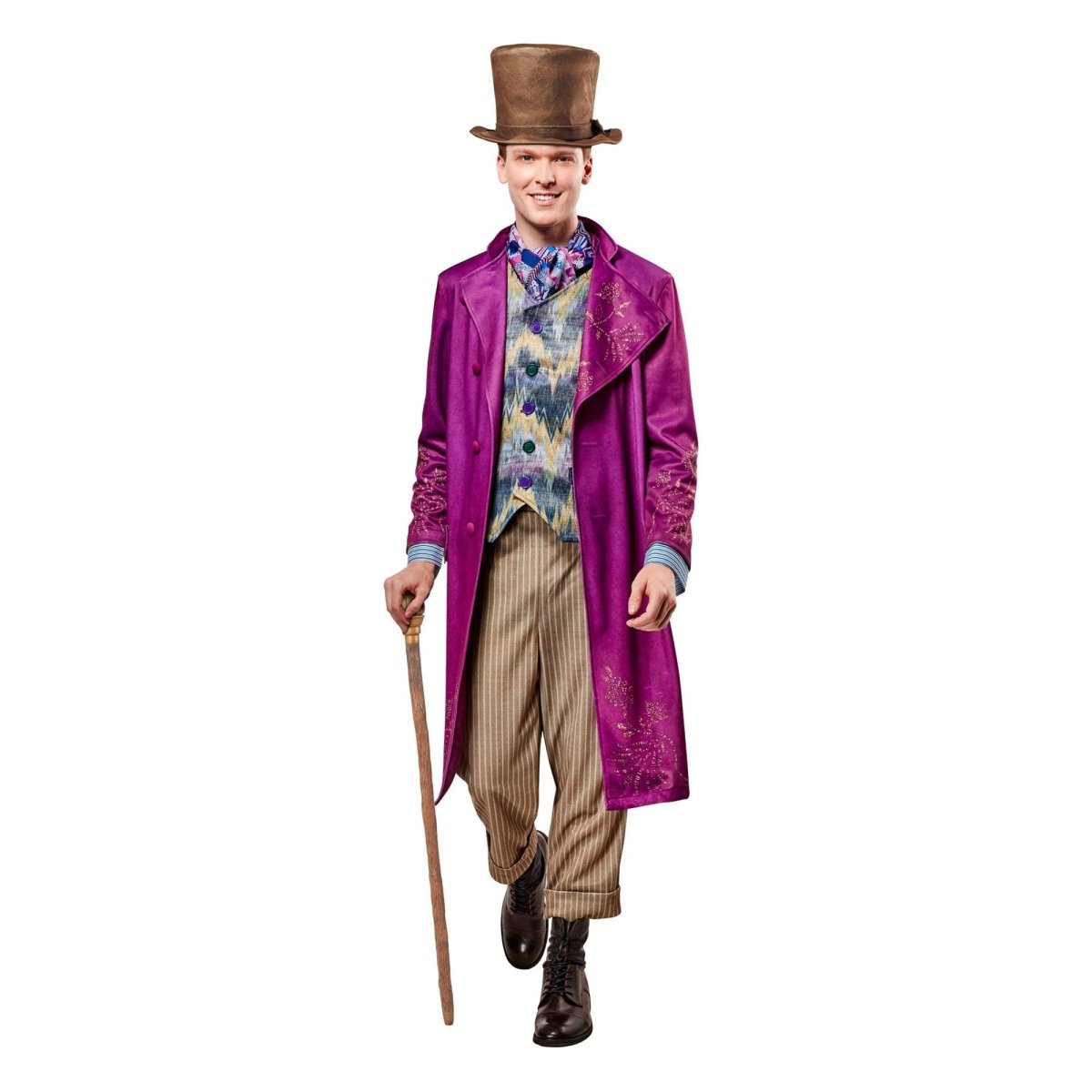 RUBIES II (Ruby Slipper Sales) Costumes Willy Wonka Deluxe Costume for Adults, Purple Coat