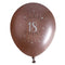 SANTEX Age Specific Birthday Rose Gold 18th Birthday Latex Balloons,12 Inches, 6 Count 3660380071242