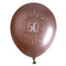 SANTEX Age Specific Birthday Rose Gold 50th Birthday Latex Balloons, 12 Inches, 6 Count 3660380071280