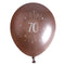 SANTEX Age Specific Birthday Rose Gold 70th Birthday Latex Balloons, 12 Inches, 6 Count 3660380071303