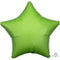 SANTEX Balloons Lime Green Star Shaped Foil Balloon, 18 Inches, 1 Count 026635230254