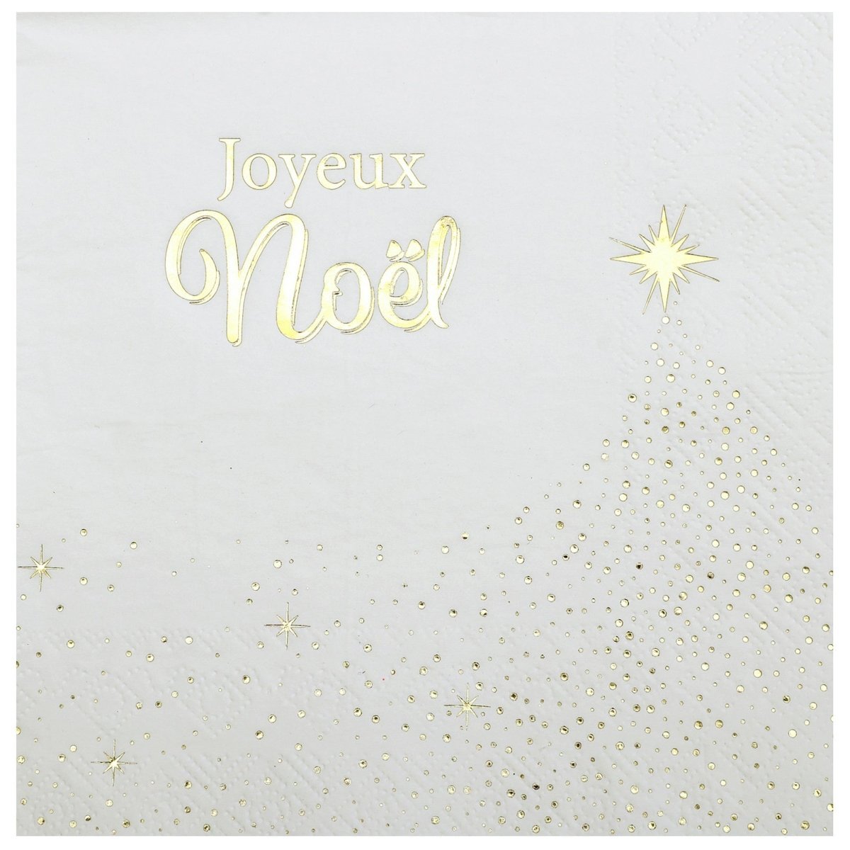 SANTEX Christmas Glittering Christmas Large Lunch Napkins, 10 Count 3660380114390