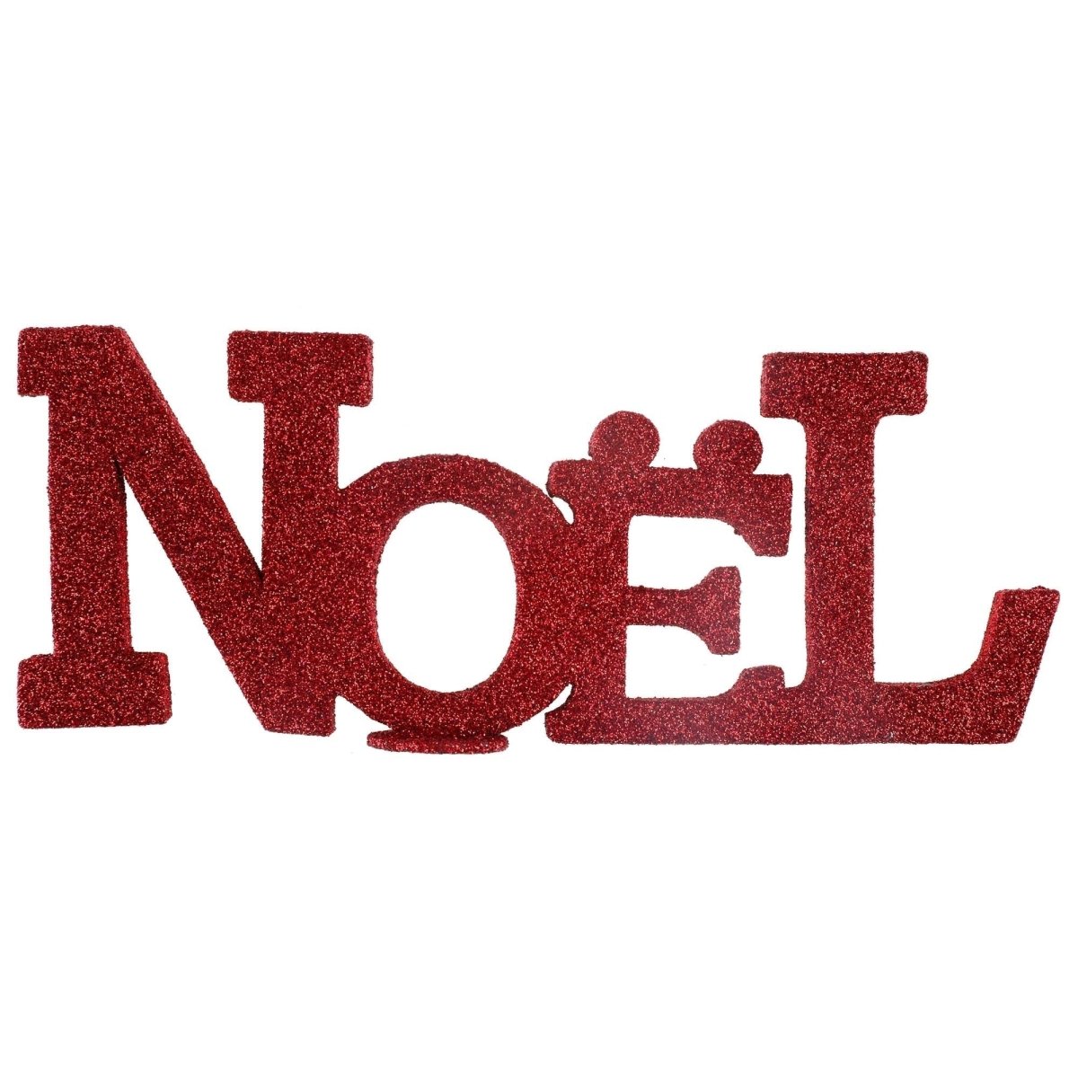 SANTEX Christmas Merry Christmas Red Glittered Sign 3660380082613