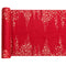 SANTEX Christmas Noël Chic Table Runner, Red and Gold, 11 Inches, 1 Count