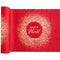 SANTEX Christmas Noël Scintillant Table Runner, Red and Gold, 196 Inches, 1 Count 3660380108726