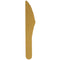 SANTEX Disposable-Plasticware Gold ECO Paper Knives, 10 Count 3660380097853