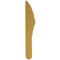 SANTEX Disposable-Plasticware Gold ECO Paper Knives, 10 Count 3660380097853
