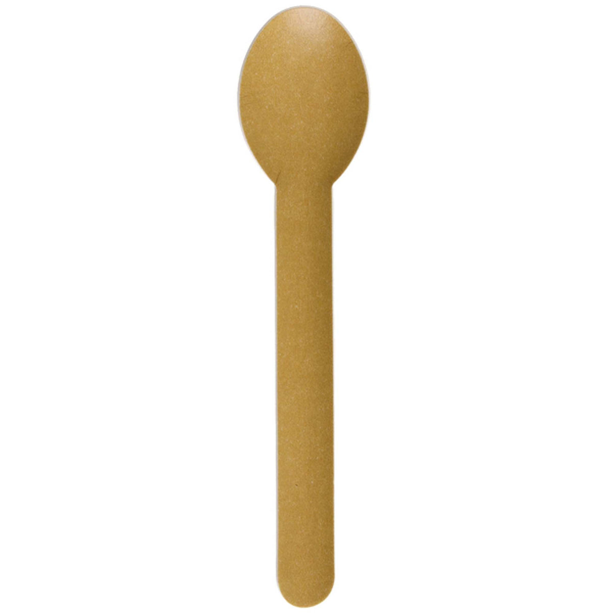 SANTEX Disposable-Plasticware Gold ECO Paper Spoons, 10 Count 3660380097792