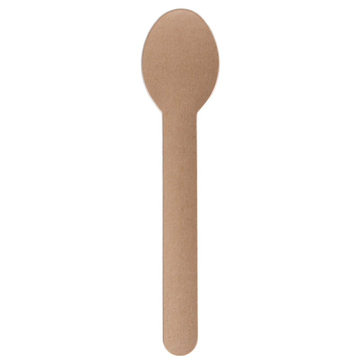 SANTEX Disposable-Plasticware Kraft ECO Paper Spoons, 10 Count