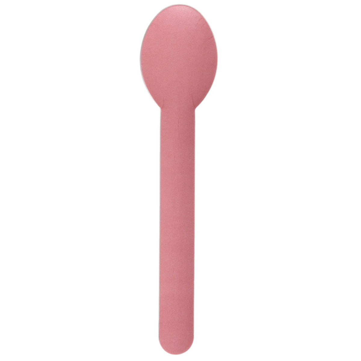 SANTEX Disposable-Plasticware Pink ECO Paper Spoons, 10 Count 3660380097839