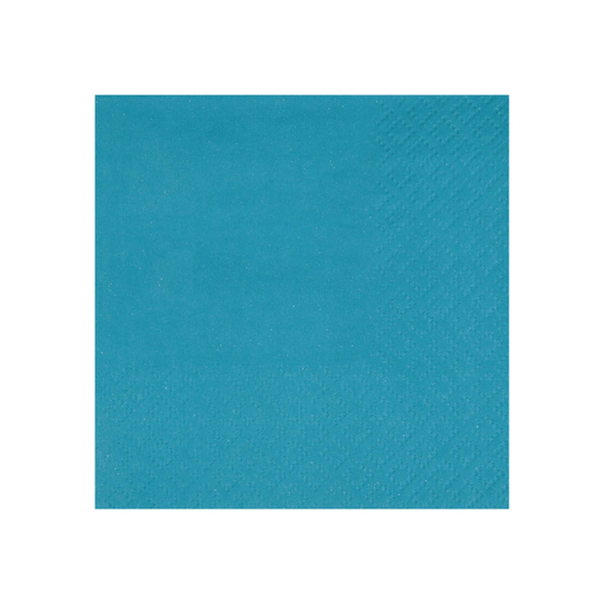 SANTEX Everyday Entertaining Aqua Blue Small Beverage Napkins, 25 Count 3660380078777