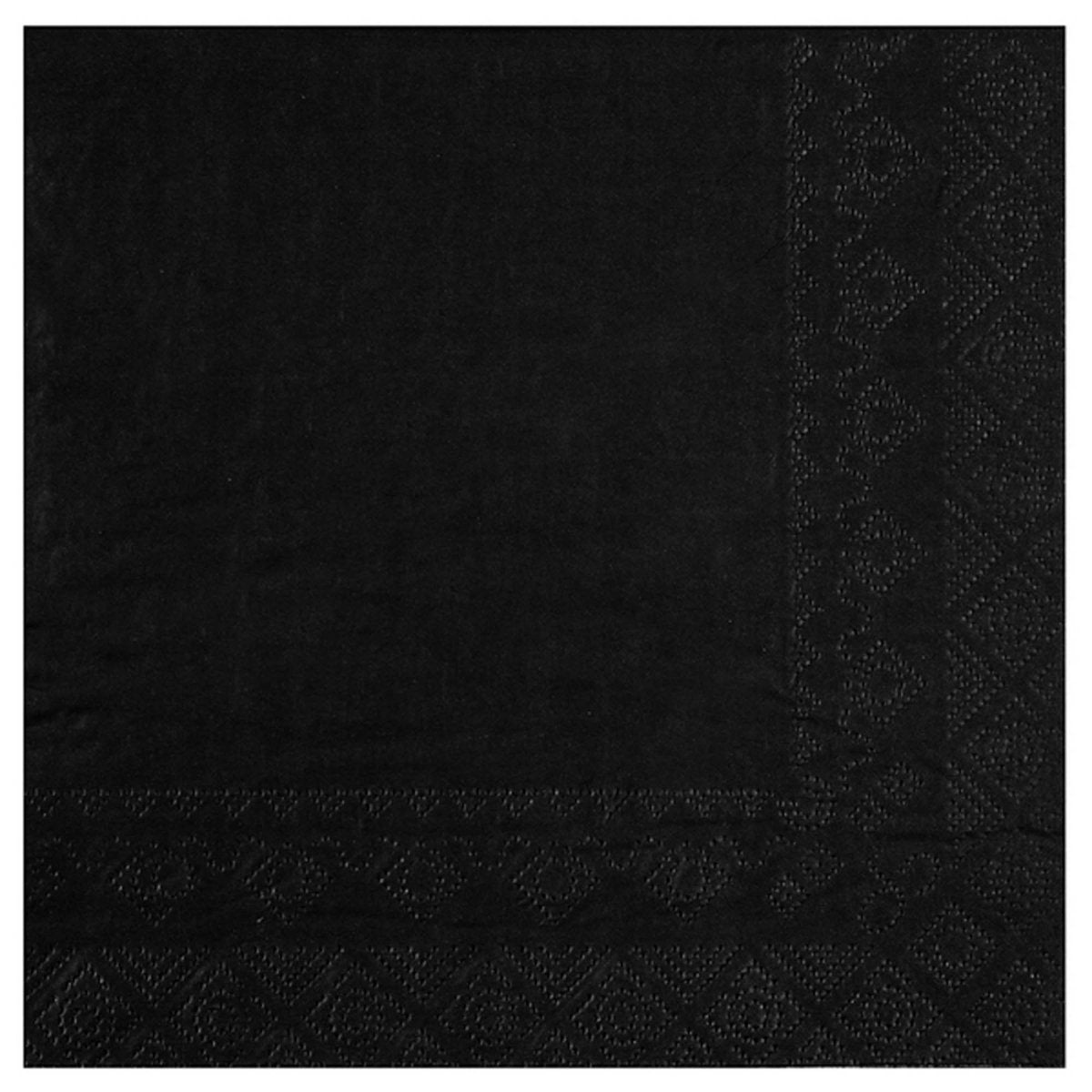 SANTEX Everyday Entertaining Black Large Lunch Paper Party Napkins, 25 Count 3660380090076