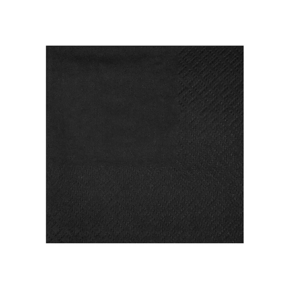 SANTEX Everyday Entertaining Black Small Beverage Napkins, 25 Count 3660380079040