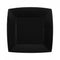 SANTEX Everyday Entertaining Black Small Square Dessert Party Paper Plates, 7 Inches, 10 Count 3660380072003