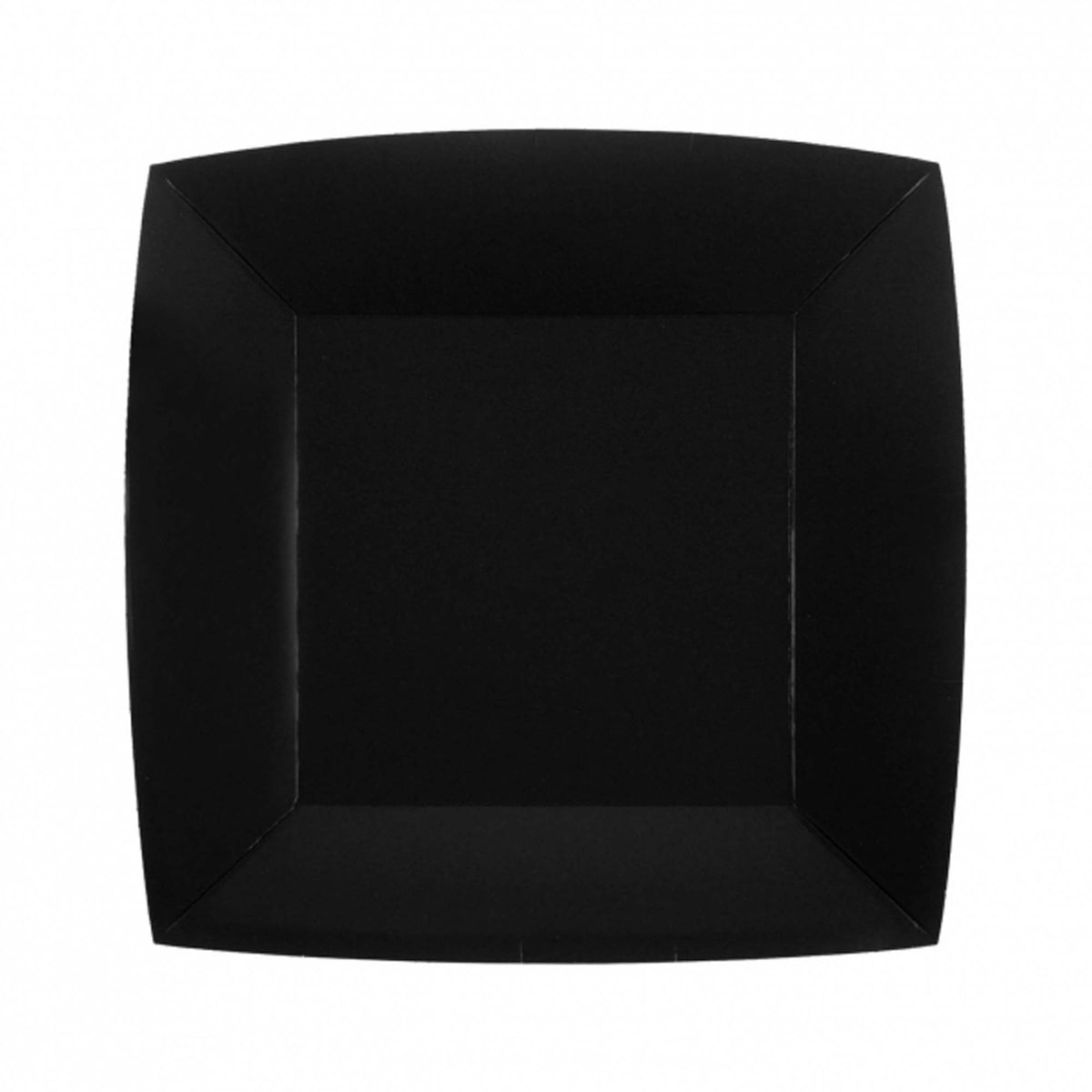 SANTEX Everyday Entertaining Black Small Square Dessert Party Paper Plates, 7 Inches, 10 Count 3660380072003