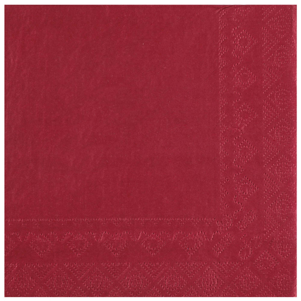 SANTEX Everyday Entertaining Burgundy Red Large Lunch Paper Party Napkins, 25 Count 3660380090151