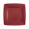 SANTEX Everyday Entertaining Burgundy Red Small Square Dessert Party Paper Plates, 7 Inches, 10 Count 3660380071716