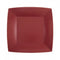 SANTEX Everyday Entertaining Burgundy Red Small Square Dessert Party Paper Plates, 7 Inches, 10 Count 3660380071716