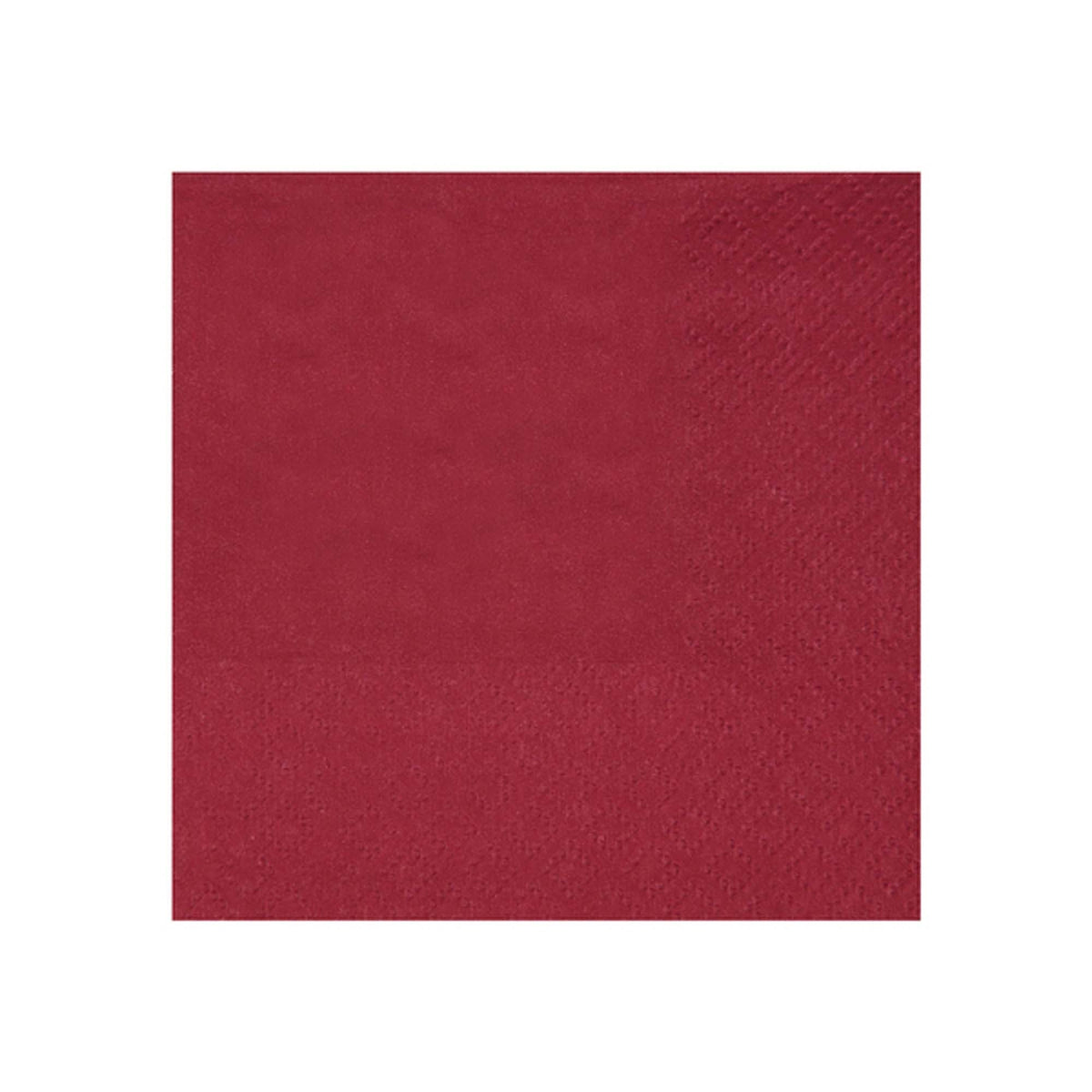 SANTEX Everyday Entertaining Burgundy Small Beverage Napkins, 25 Count 3660380078821