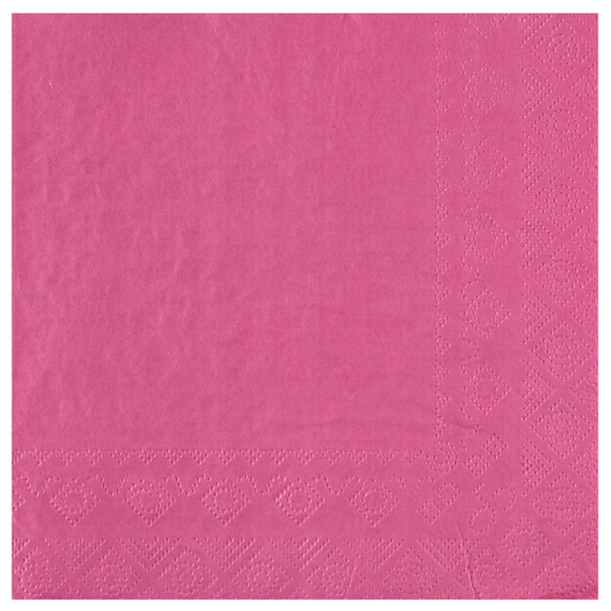 SANTEX Everyday Entertaining Candy Pink Large Lunch Paper Party Napkins, 25 Count