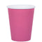 SANTEX Everyday Entertaining Candy Pink Party Paper Cups, 9 Oz, 10 Count