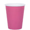 SANTEX Everyday Entertaining Candy Pink Party Paper Cups, 9 Oz, 10 Count