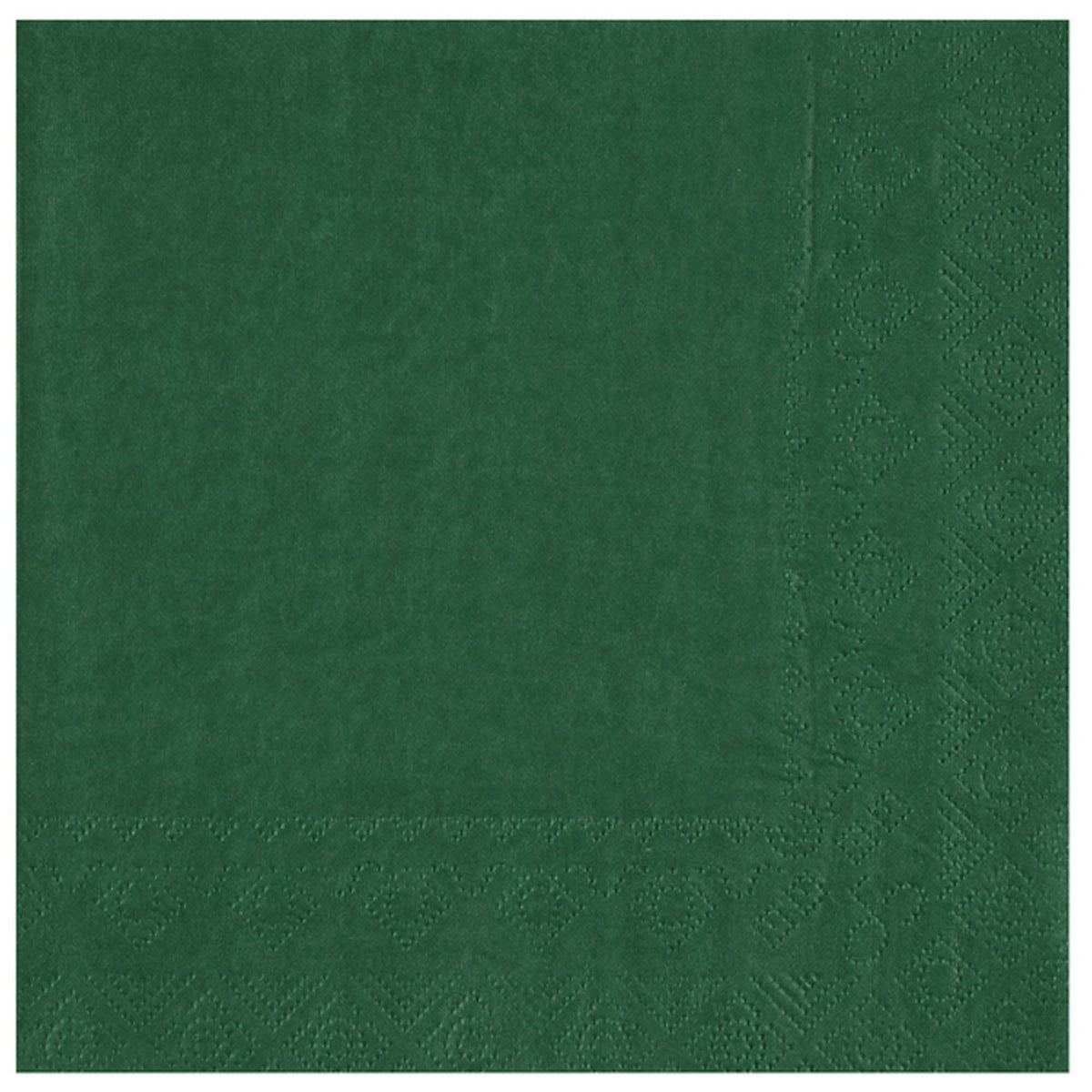 SANTEX Everyday Entertaining Dark Green Large Lunch Paper Party Napkins, 25 Count 3660380090920