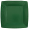SANTEX Everyday Entertaining Dark Green Large Square Lunch Party Paper Plates, 9 Inches, 10 Count 3660380072355