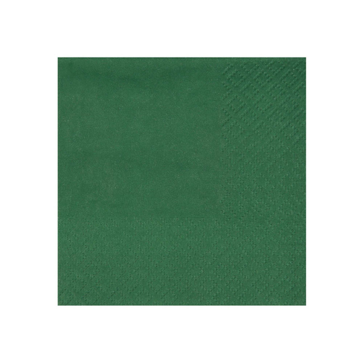 SANTEX Everyday Entertaining Dark Green Small Beverage Napkins, 25 Count 3660380078920