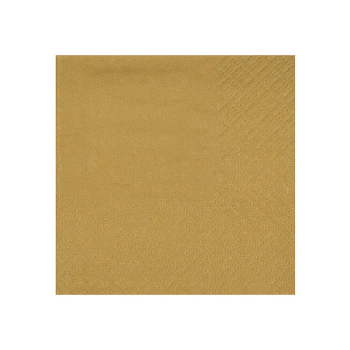 SANTEX Everyday Entertaining Gold Small Beverage Napkins, 25 Count 3660380078975